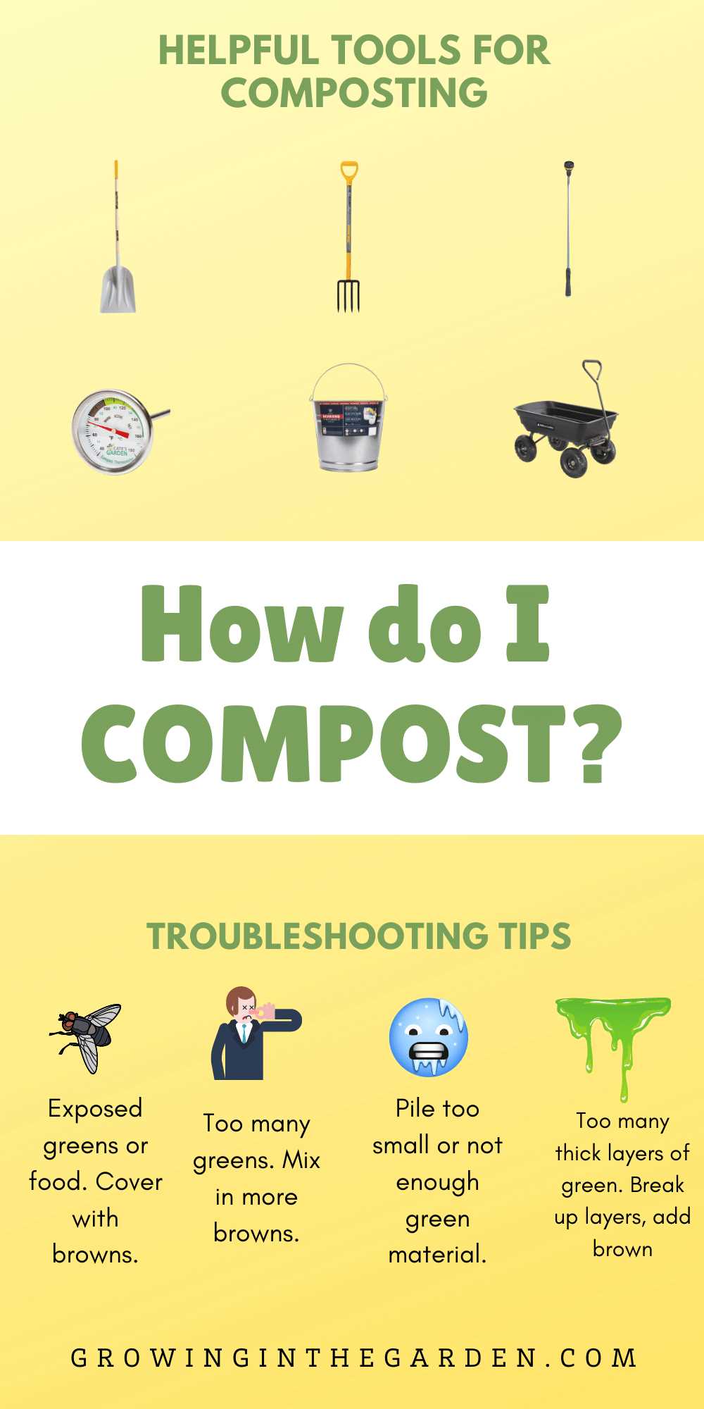 2. Locate the compost ready for harvesting