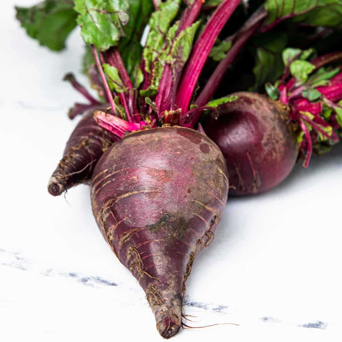 Preparing beetroot for storage: