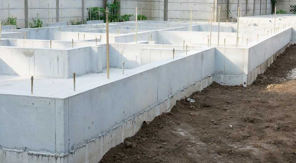 Подготовка бетона и заливка