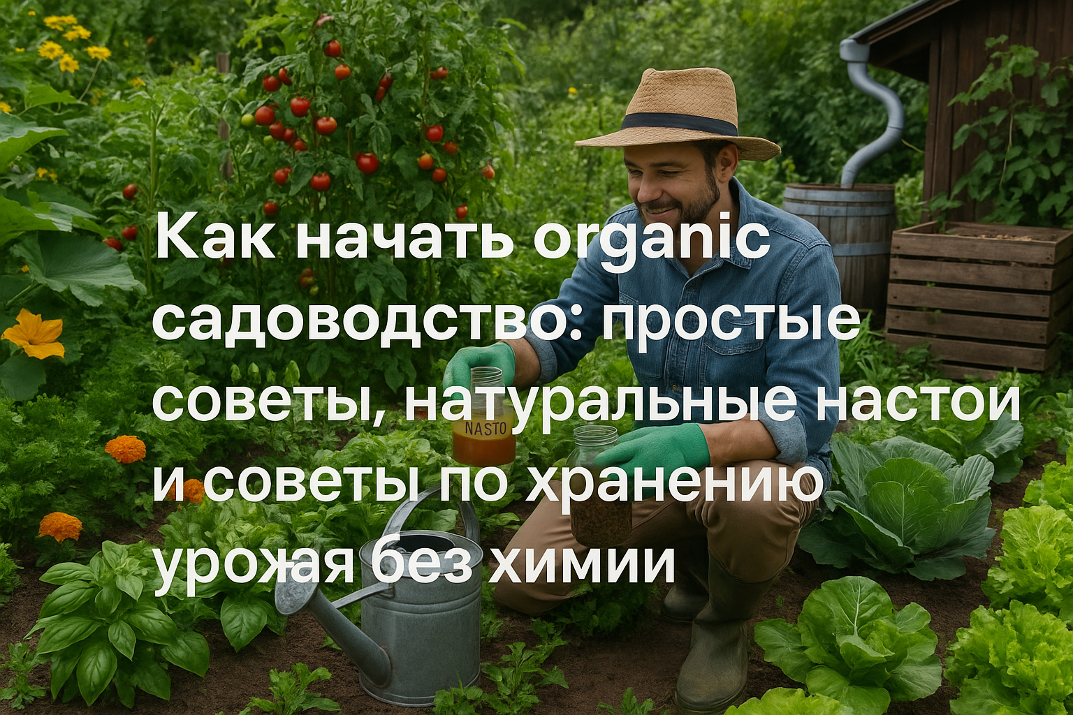 Как начать organic садоводство: простые советы, натуральные настои и советы по хранению урожая без химии
