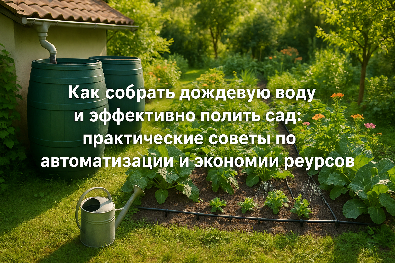Как собрать дождевую воду и эффективно полить сад: практические советы по автоматизации и экономии ресурсов