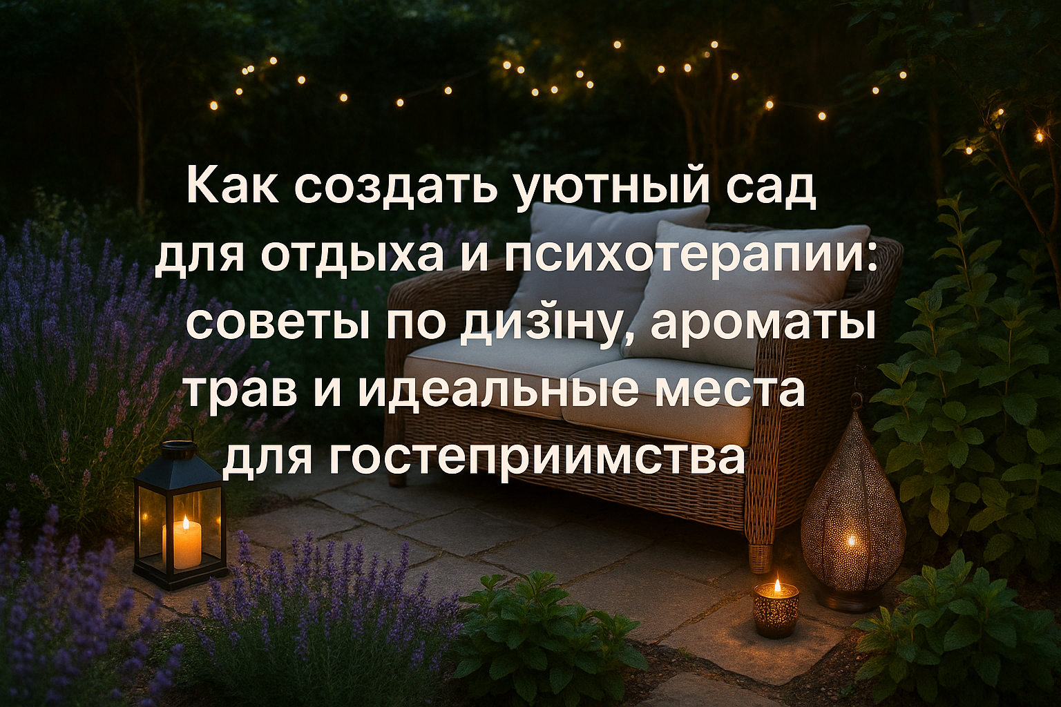 Как создать уютный сад для отдыха и психотерапии: советы по дизайну, ароматы трав и идеальные места для гостеприимства