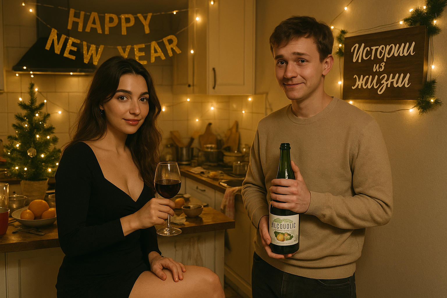 – Когда новогодняя мишура рушится, а от Дениса — холодный душ. – Когда новогодняя мишура рушится, а от Дениса — холодный душ.